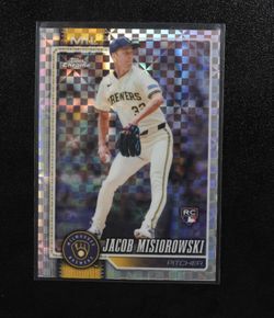 2026 Topps Chrome Jacob Misiorowski  X-Fractor Refractor Milwaukee Brewers RC