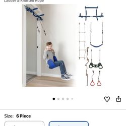 New 6 Piece Doorway Gym Plus A Sensory Swing