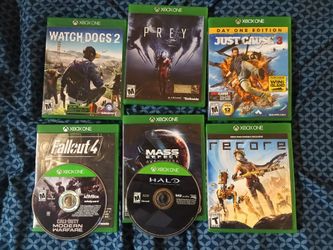 Xbox One Games, $10 Each