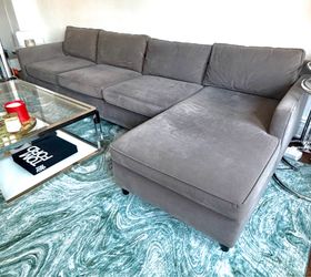 Designer sectional couch like new!!