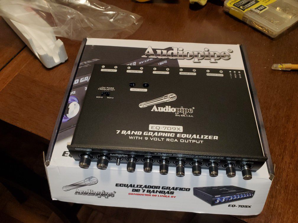 7 BAND AUDIOPIPE EQUALIZER, TWEAK YOUR SYSTEM LIKE A PRO
