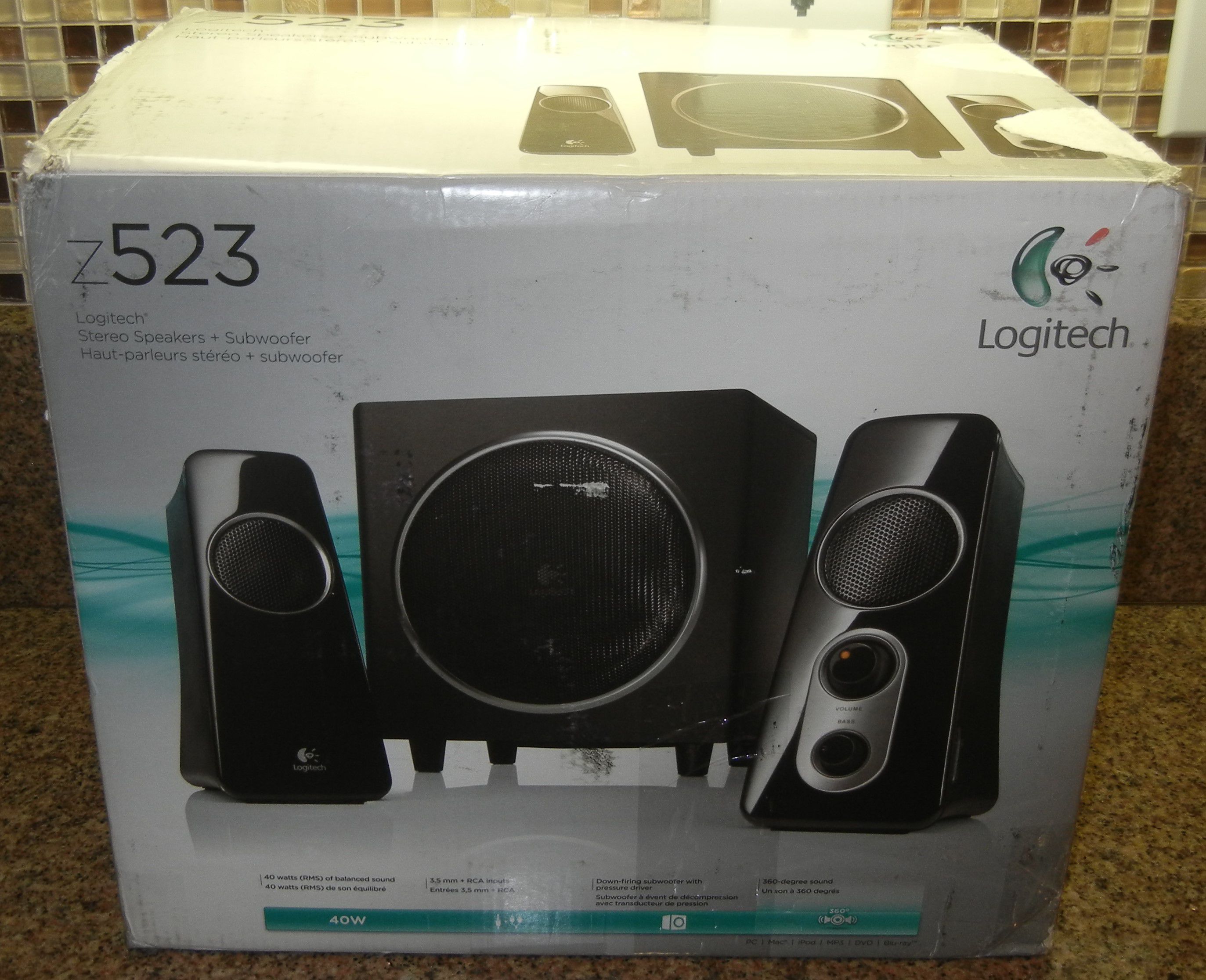 Centimeter bredde spejder NEW (open box) Logitech Z523 2.1 Speaker System with Subwoofer for Sale in  Fontana, CA - OfferUp