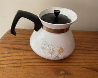 Vintage Corning Ware Floral Bouquet 6 Cup Teapot / Kettle P-104-4