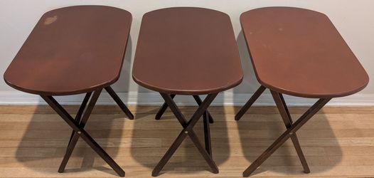 Dark Brown Folding Tables