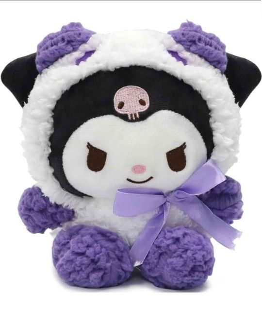 NEW! 9" Plushie Kuromi Sanrio Hello Kitty Character (taken out of vacuum sealed pack for picture)