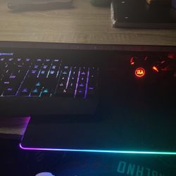 Keyboard And Mouse And Mouse Pad