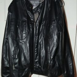  Whispering smith jacket  (NOT REAL LEATHER) size xl
