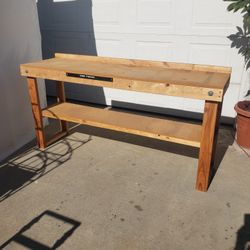 Wood Work Bench / Garage Bench - Foldable