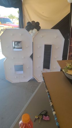 80 Marquee Numbers With Light For Sale,cowboy Backdrop Available Too