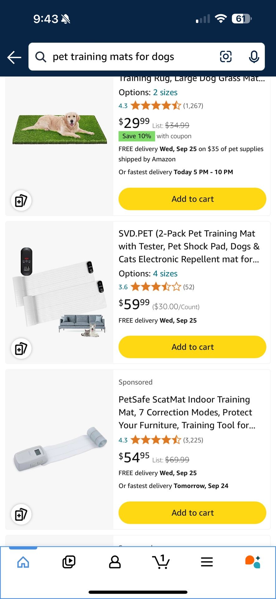 SVDPET Pet Training Mat
