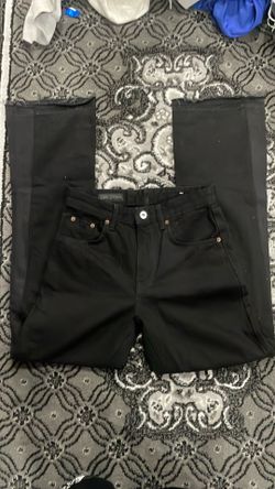 Zara flared black guy pants
