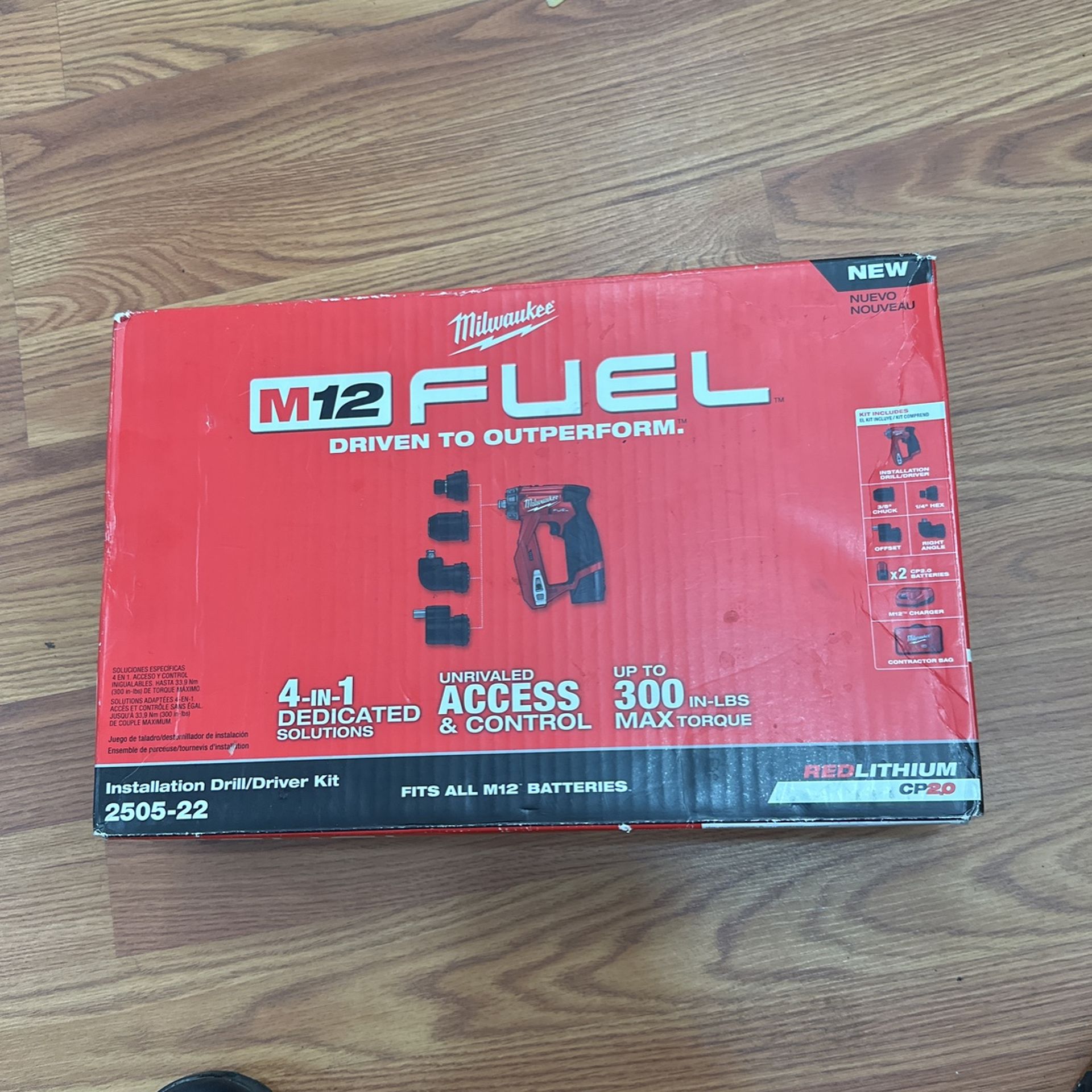 2505-22 M12 INSTALL DRILL KIT per 1 KT Brand New