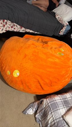 Big Orange Bean Bag