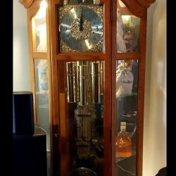 Howard Miller Majestic Grandfather Clock And Curio Cabinet In One 