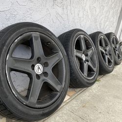 Enkei Wheels Honda Acura Etc. OEM Rims Parts 5x114 17x8 +45 Tires 235/45/17