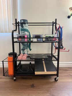 Fitness storage cart