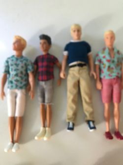 Boy dolls, around 10-12 inches tall, (READ DESCRIPTION)
