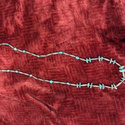 Silver And Turquoise Necklace