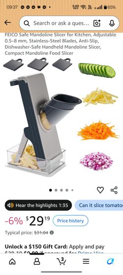 FEICO Mandoline Slicer with Container