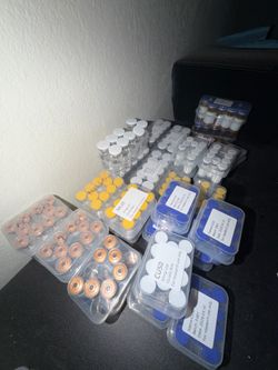 Tested peptides Reta,ghk,bpc