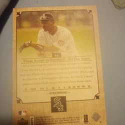 Michael Jordan Baseball Card 