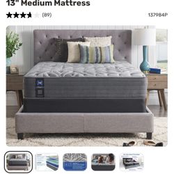 🧸🛏️ Bed Queen Mattress With Bed Frame 🛏️🧸 Cama Queen Con Soporte Para Colchón 