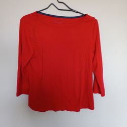 Red Mid Sleeve Shirt 