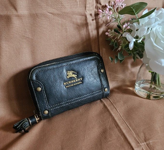 Women's Burberry Blue Label Navy Blue Leather Wallet 