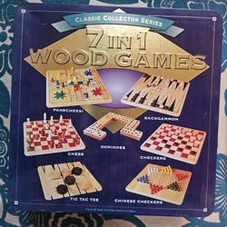 7 in 1 Wood Games