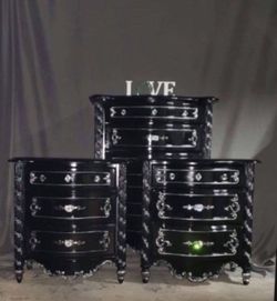 Five Pieces Bedroom Set Including Two Dressers,two Nightstands,mirror 