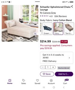 Canora Grey Schaefer Chaise Lounge with Storage - NEW