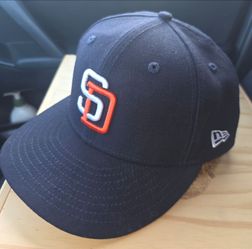 New Era MLB San Diego Padres Fitted Hat Size 7 1/4 Blue