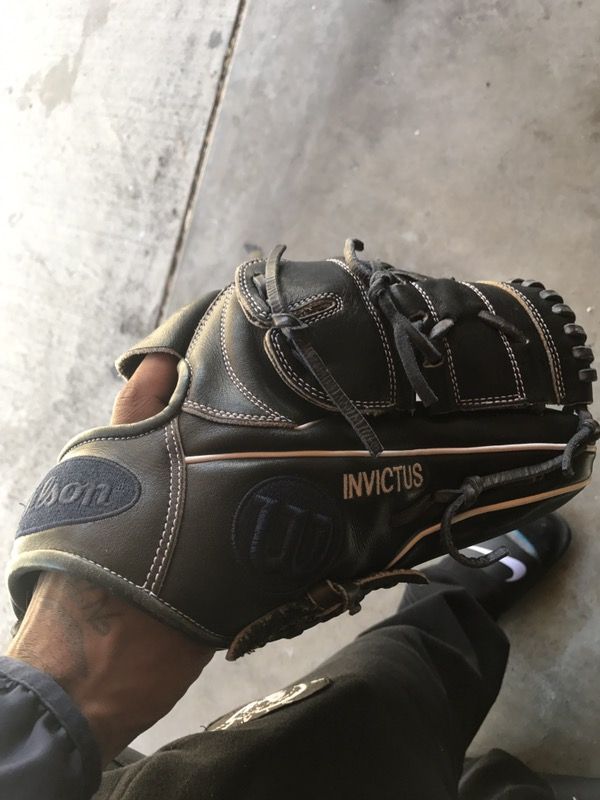 Custom 12in Wilson baseball glove with finger hood