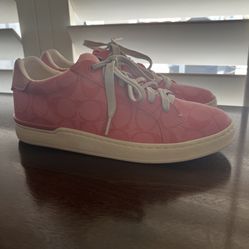 pink coach shoes 