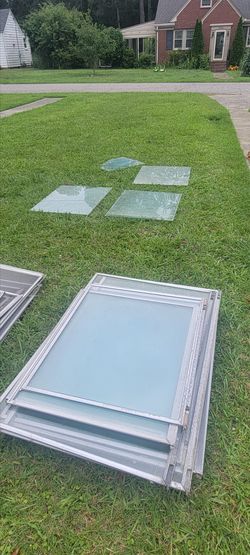 Lot of Over 20 Sheets of Single Pane Glass
