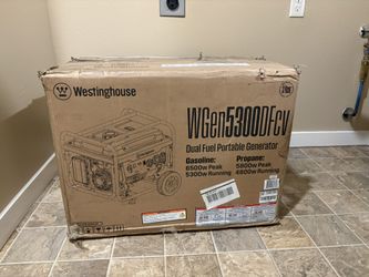 Westing House Dual Fuel Portable Generator