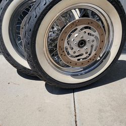 Chrome Spoke Motorcycle Wheels