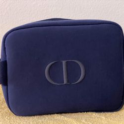 DIOR Beauty CD Logo BLUE Cosmetic Makecup Pouch