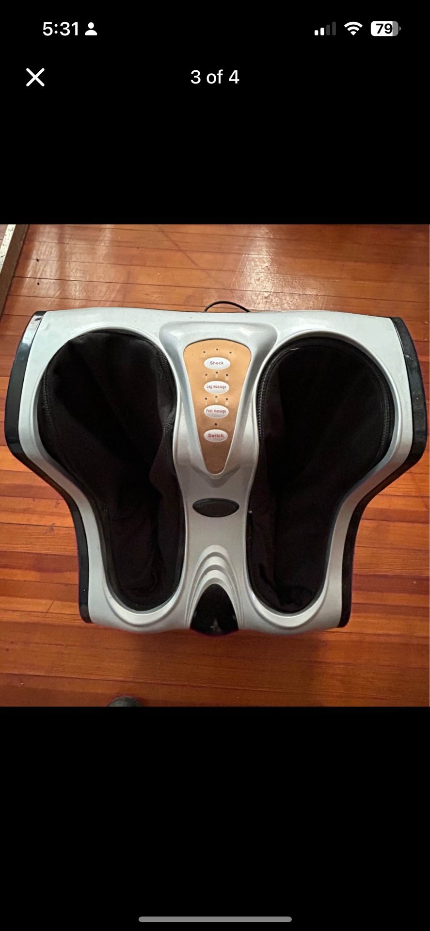 Shiatsu Electric Foot and Calf Massager with Heat Vibration Deep Kneading