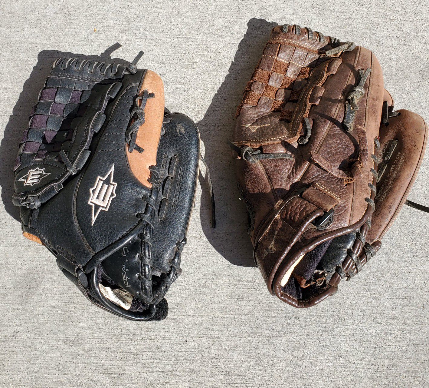 $10 each adult Baseball gloves size 12.5" and 13"