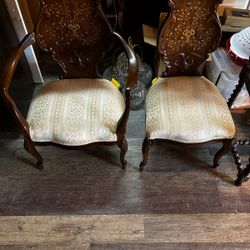 Antique Mother Of Pearl Chairs