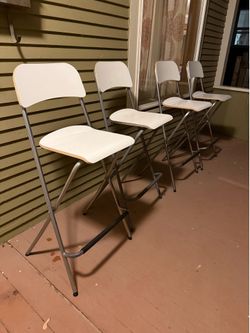 4 barstools ikea, folding