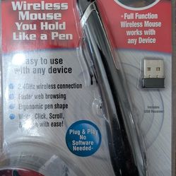 Pocket Mouse As Seen On TV. Wireless Mouse You Use Like A Pen. Brand New.