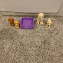 Barbie Dogs And Dog Bed