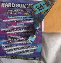 Hard summer 2 day GA + wristband