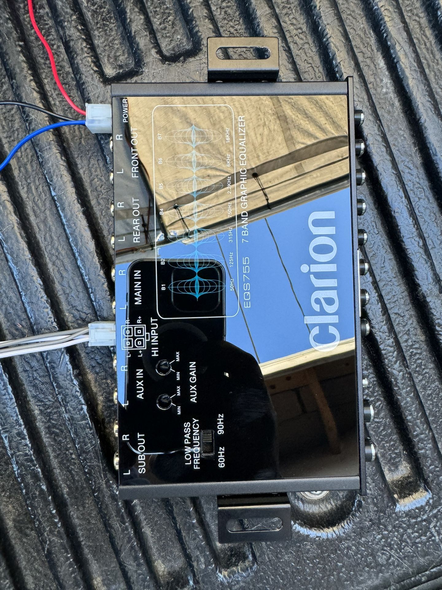 Clarion EQS755 7-Band Car Audio Graphic Equalizer