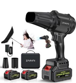 4th of July Sale🇺🇸! NEW* ZARIMI 21V Cordless Leaf Blower 500,000 RPM Handheld w/ 2 batteries!
