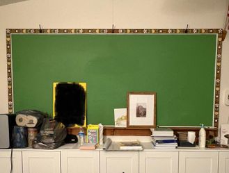 Huge Vintage school room chalkboard