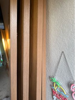 Wood closet doors