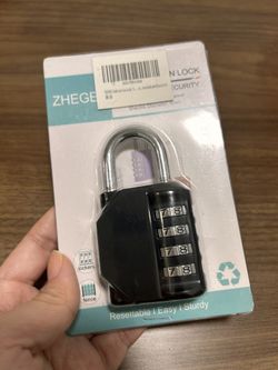 Resettable combination lock